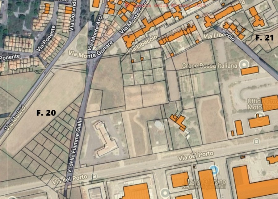 Aree nel Comune di Oristano